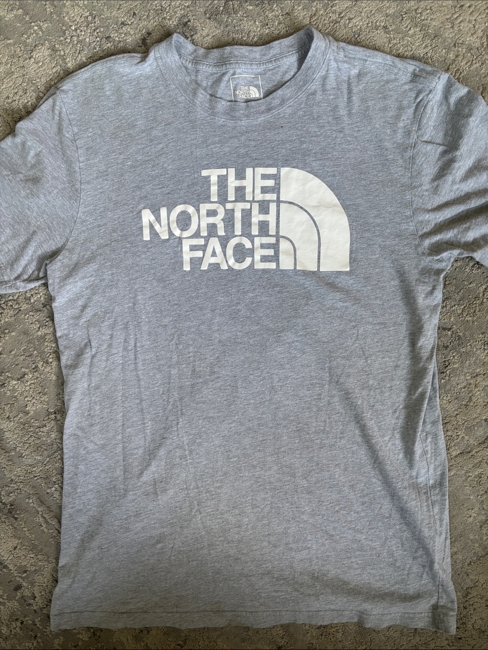 The North Face Light Gray Short Sleeve Logo Tee